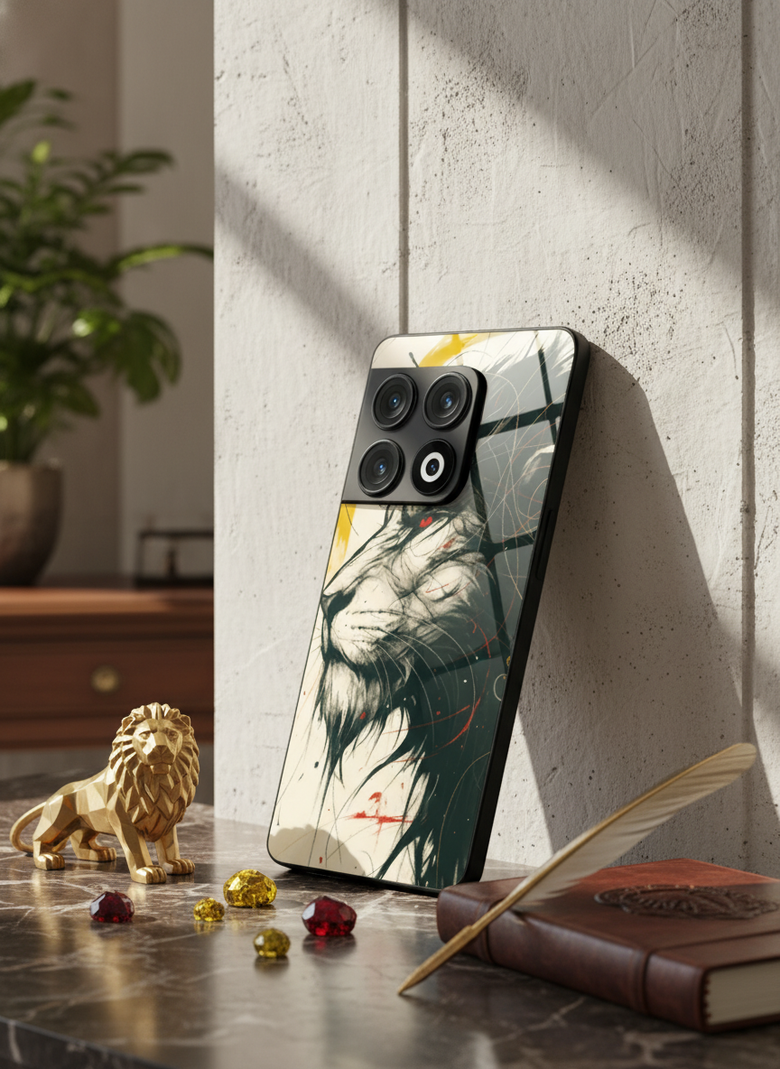 Roar Within Premium Glass Back Cover For One Plus 13, 12, 11, 10, Nord Series