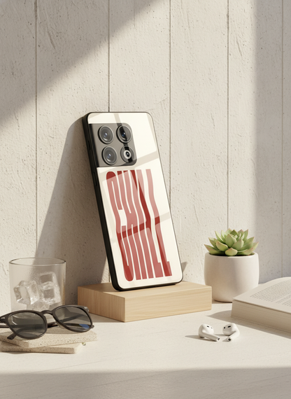 Stay Chill Glass Back Cover For One Plus 13, 12, 11, 10, Nord Series