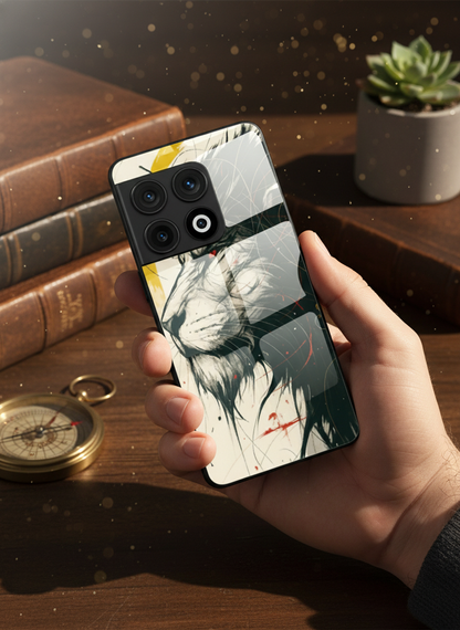 Roar Within Premium Glass Back Cover For One Plus 13, 12, 11, 10, Nord Series