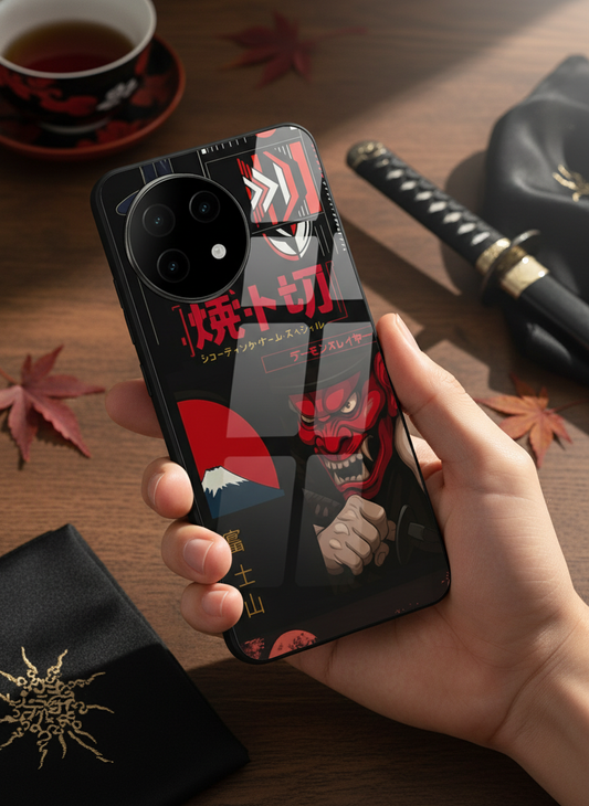 Dragon Graffiti Premium Glass Back Cover For One Plus 13, 12, 11, 10, Nord Series