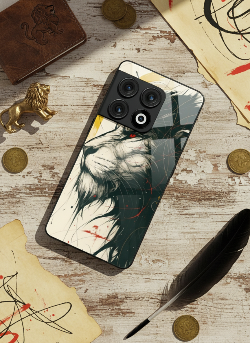 Roar Within Premium Glass Back Cover For One Plus 13, 12, 11, 10, Nord Series