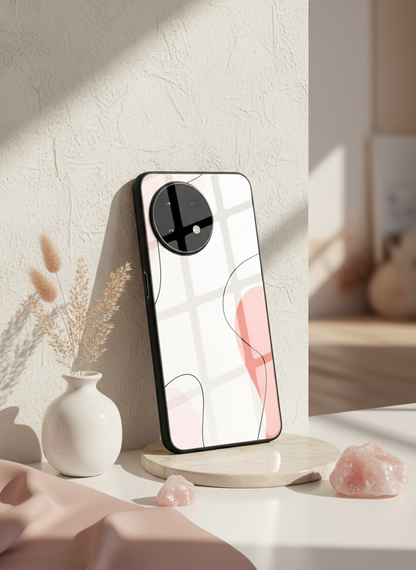 Clean Girl Aesthetics Glass Back Cover For One Plus 13, 12, 11, 10, Nord Series