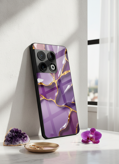 Amethyst Premium Glass Back Cover For One Plus 13, 12, 11, 10, Nord Series