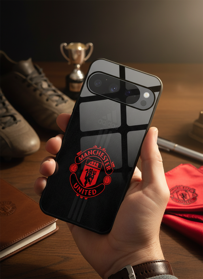 Dark Mode FC Premium Glass Back Cover For Google Pixel 7,8,9,10 Series