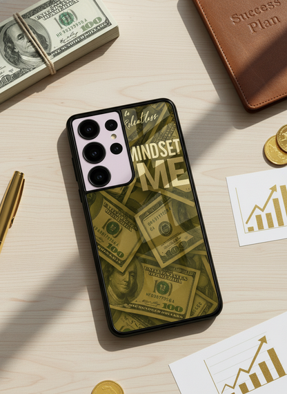 Money Mindset Premium Glass Back Cover For Galaxy S, A, M & F Series