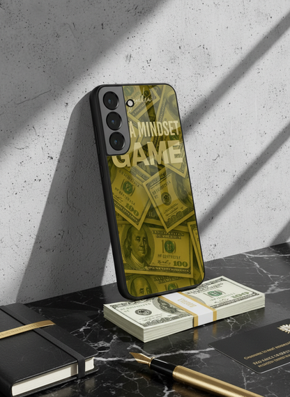 Money Mindset Premium Glass Back Cover For Galaxy S, A, M & F Series
