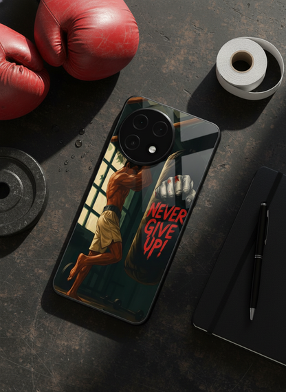 Warrior Spirit Premium Glass Back Cover For One Plus 13, 12, 11, 10, Nord Serie