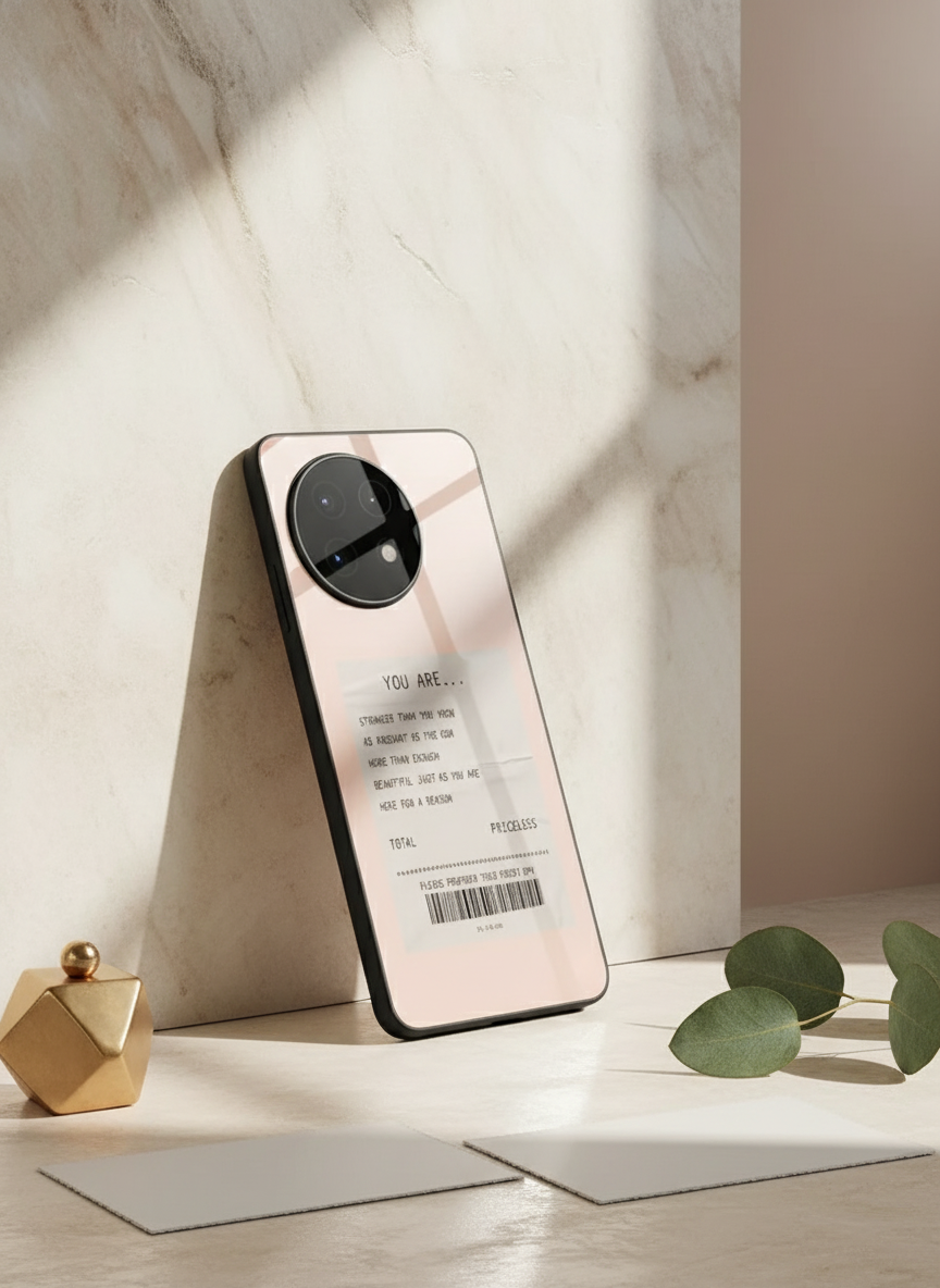 You Are Enough Glass Back Cover For One Plus 13, 12, 11, 10, Nord Series