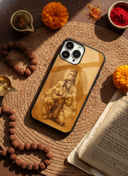 Bhakti Eternal Premium Glass Back Cover For iPhone 11-17 Models