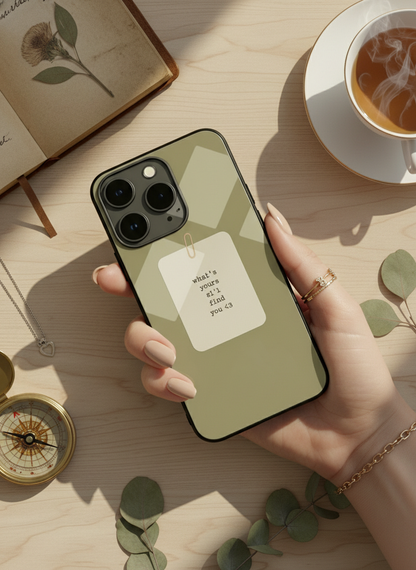 Find You Premium Glass Back Cover For iPhone 11-17 Models