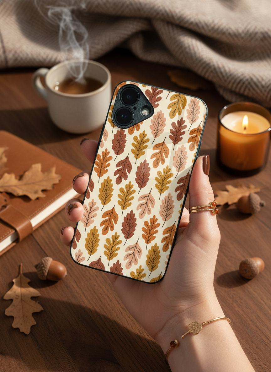 Cozy Season Premium Glass Back Cover For iPhone 11-17 Models