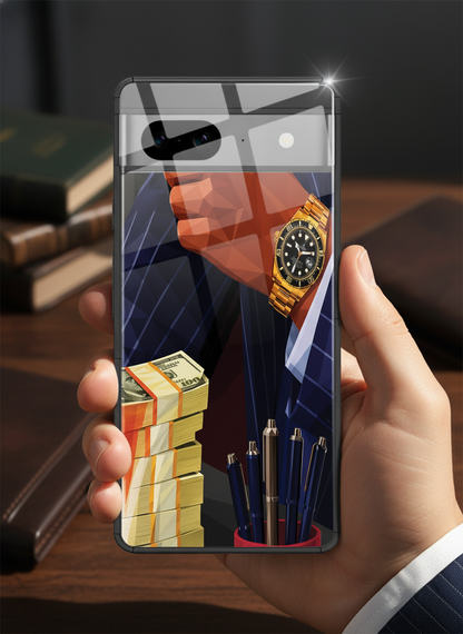 Cash Empire Premium Glass Back Cover For Google Pixel 7,8,9,10 Series