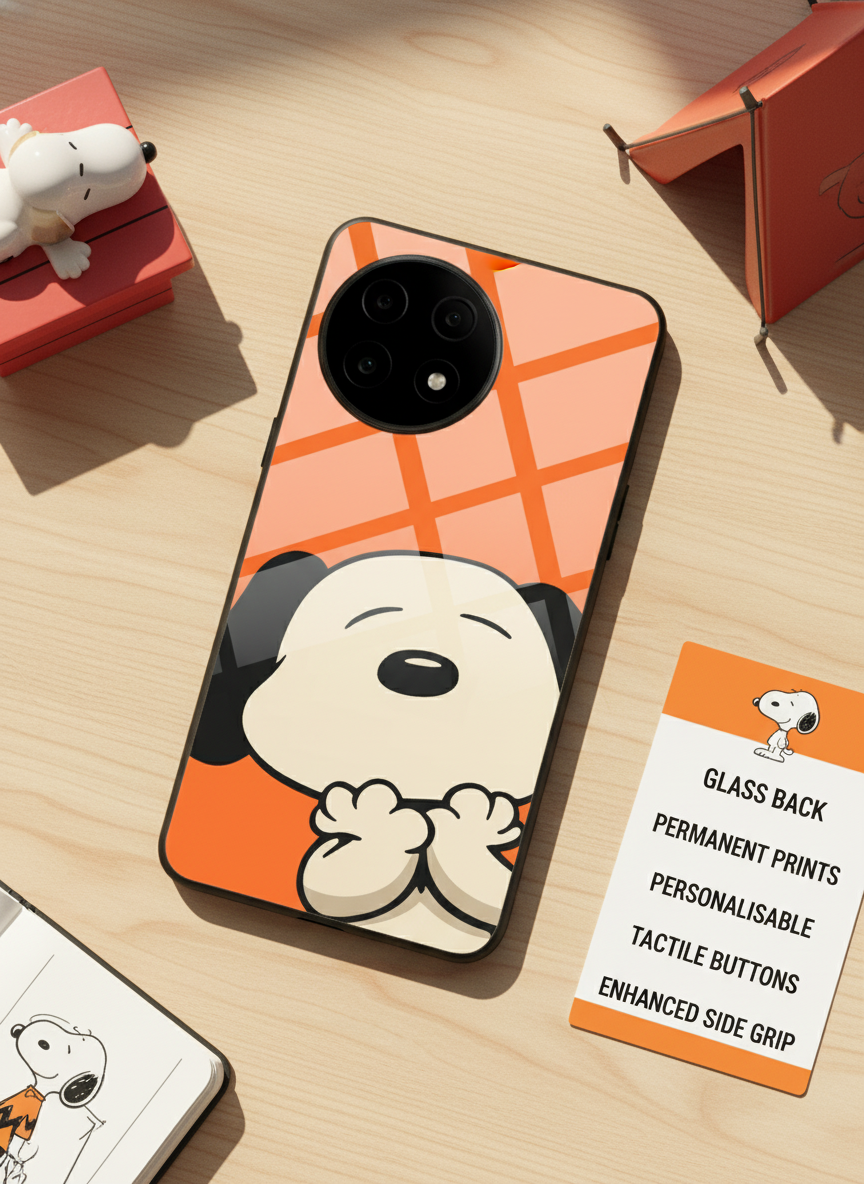 Puppy Love Glass Back Cover For One Plus 13, 12, 11, 10, Nord Series
