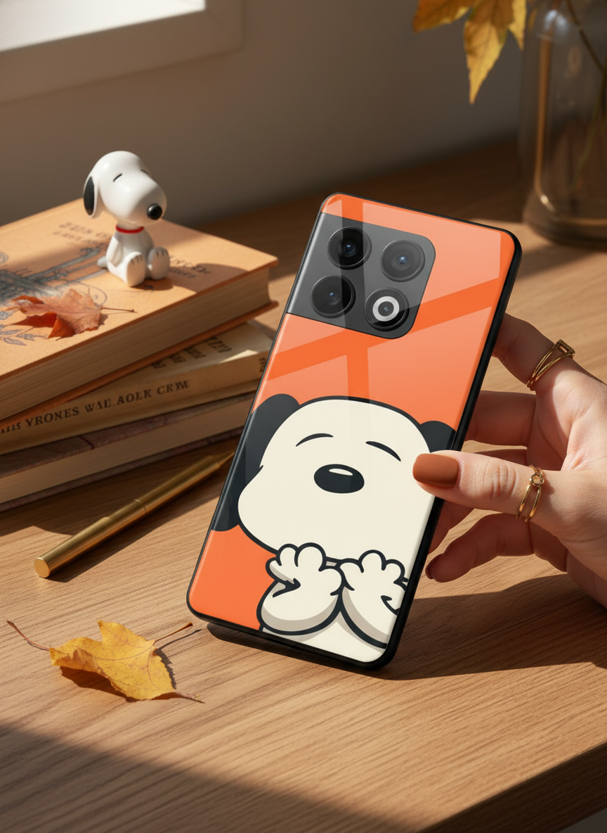 Puppy Love Glass Back Cover For One Plus 13, 12, 11, 10, Nord Series