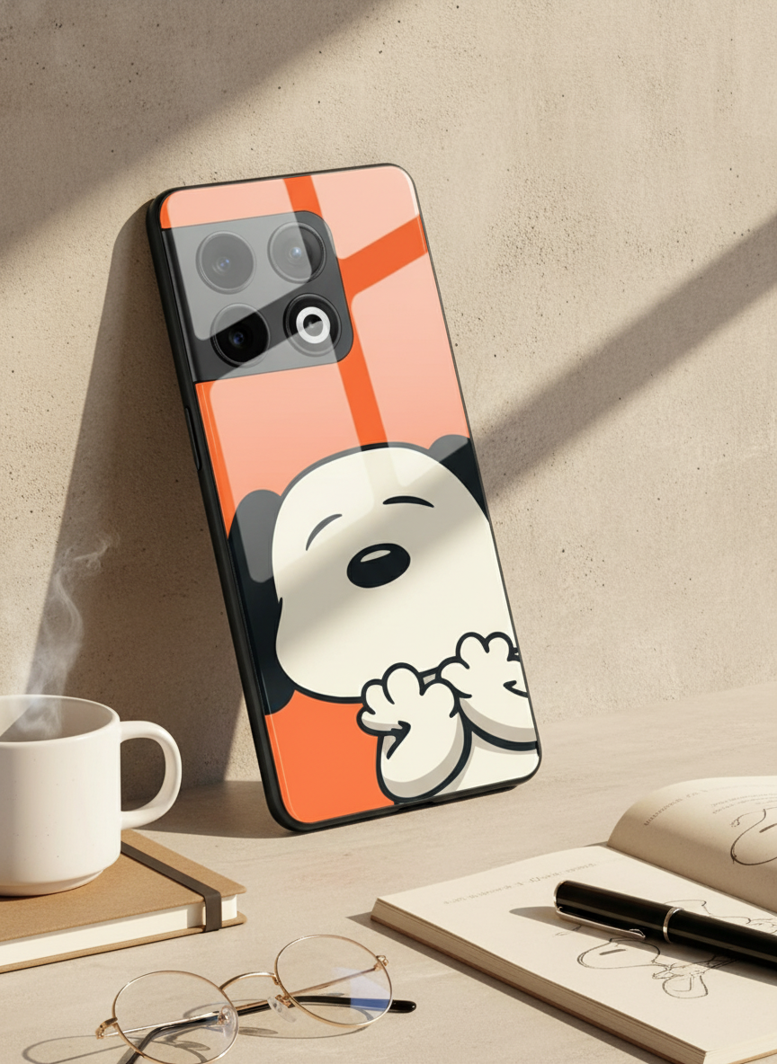 Puppy Love Glass Back Cover For One Plus 13, 12, 11, 10, Nord Series