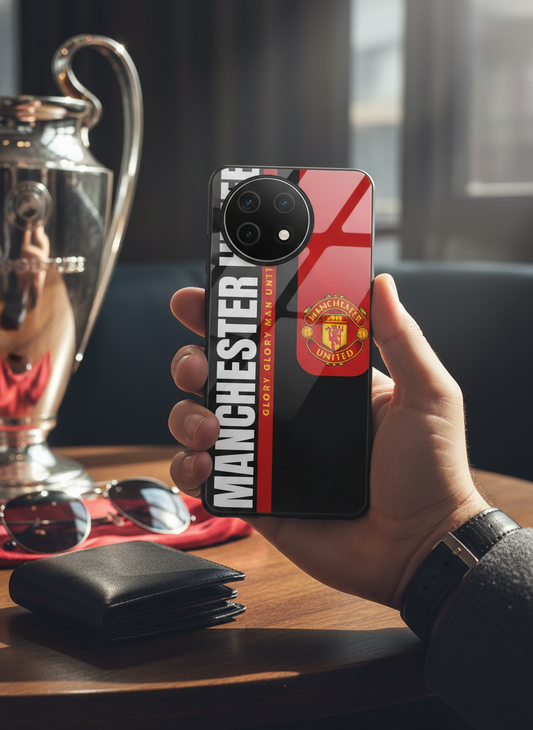 Glory Glory United Premium Glass Back Cover For One Plus 13, 12, 11, 10, Nord Series