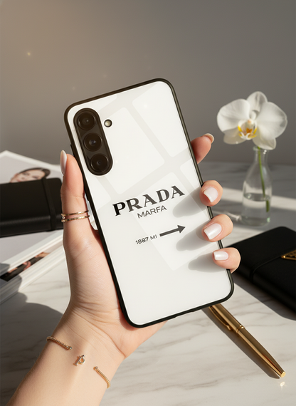 GOSSIP GIRL Luxury Lane Premium Glass Back Cover For Galaxy S, A, M & F Series