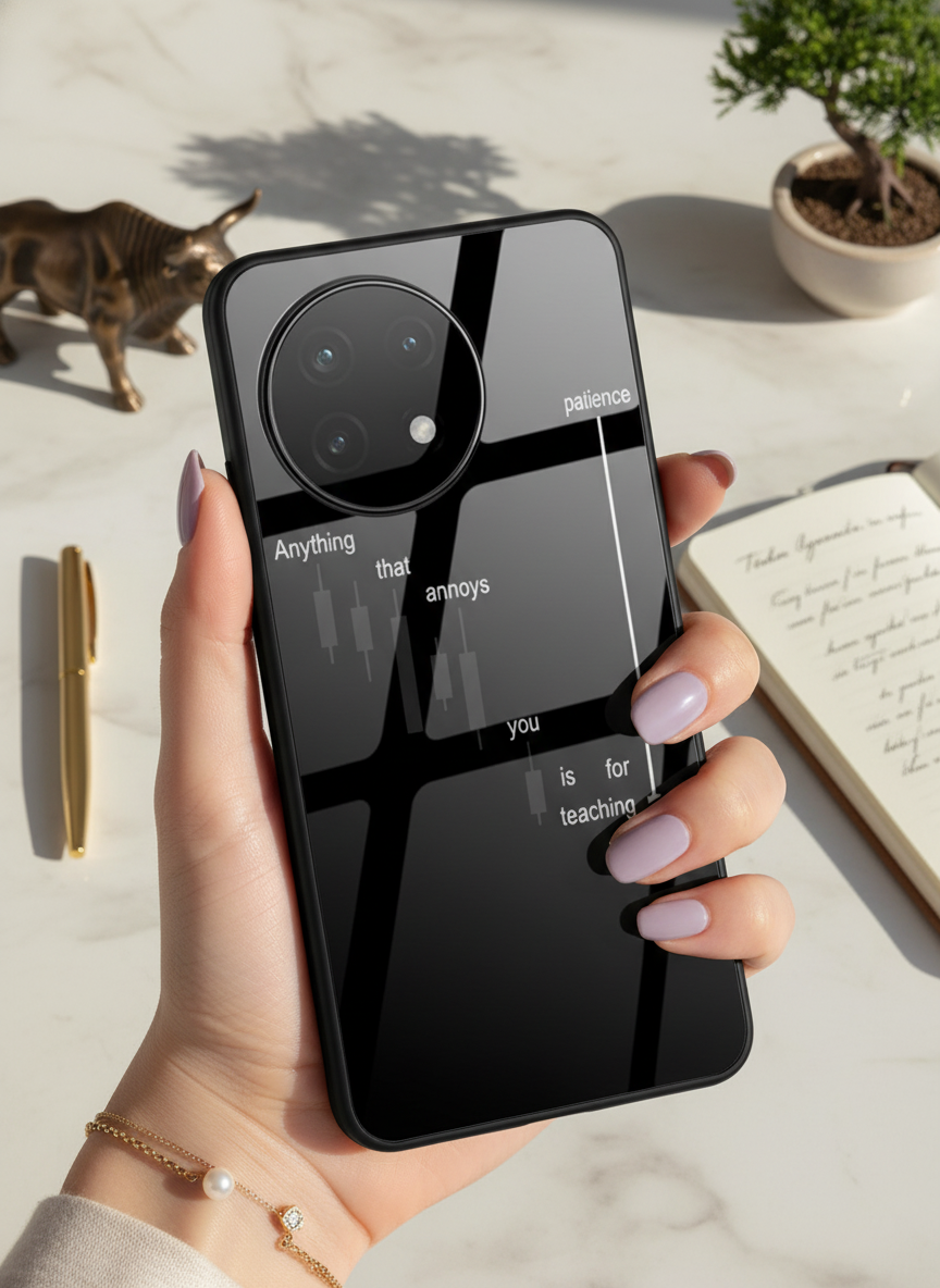 Candle Wisdom Premium Glass Back Cover For One Plus 13, 12, 11, 10, Nord Series