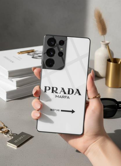 GOSSIP GIRL Luxury Lane Premium Glass Back Cover For Galaxy S, A, M & F Series