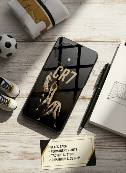 Air CR7 Premium Glass Back Cover For One Plus 13, 12, 11, 10, Nord Series