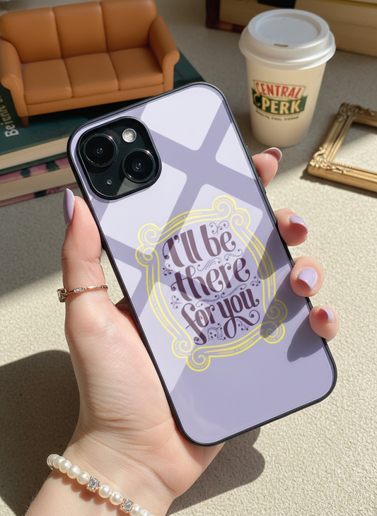 Forever Friends Premium Glass Back Cover For iPhone 11-17 Models