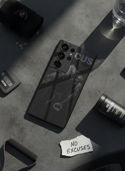 Focus Premium Glass Back Cover For Galaxy S, A, M & F Series