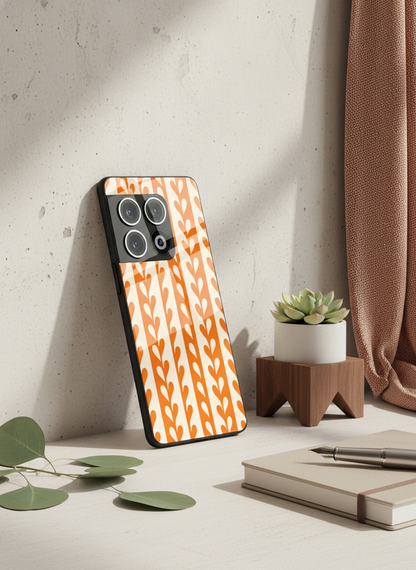 Heartvine Premium Glass Back Cover For One Plus 13, 12, 11, 10, Nord Series