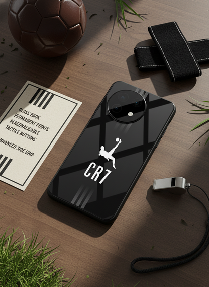 CR7 Legacy Premium Glass Back Cover For One Plus 13, 12, 11, 10, Nord Series