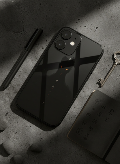 Oblivion Eyes Premium Glass Back Cover For iPhone 11-17 Models