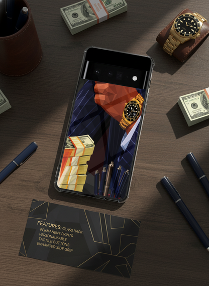 Cash Empire Premium Glass Back Cover For Google Pixel 7,8,9,10 Series