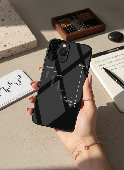 Candle Wisdom Premium Glass Back Cover For iPhone 11-17 Models