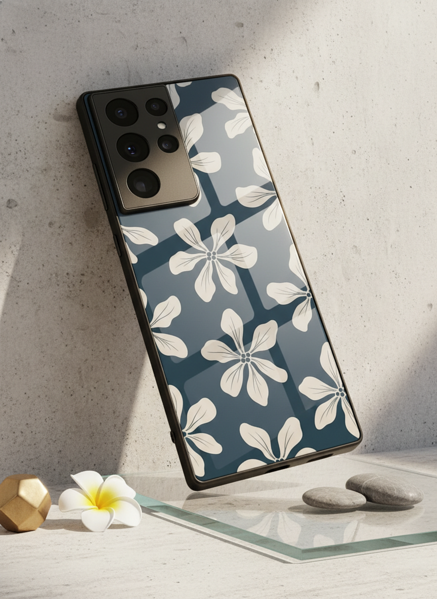 Lily Love Premium Glass Back Cover For Galaxy S, A, M & F Series