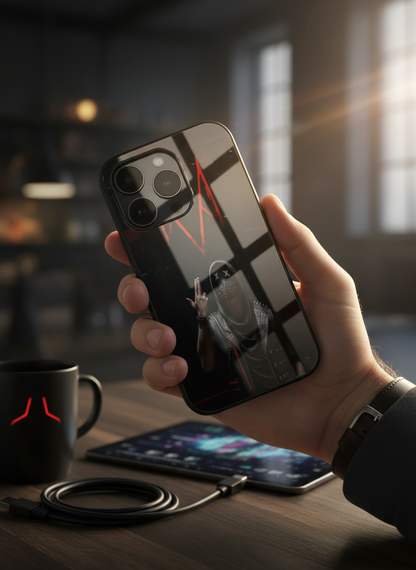 Symbol Premium Glass Back Cover For iPhone 11-17 Models