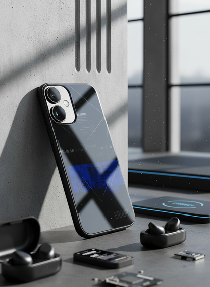 Hacker Premium Glass Back Cover For iPhone 11-17 Models