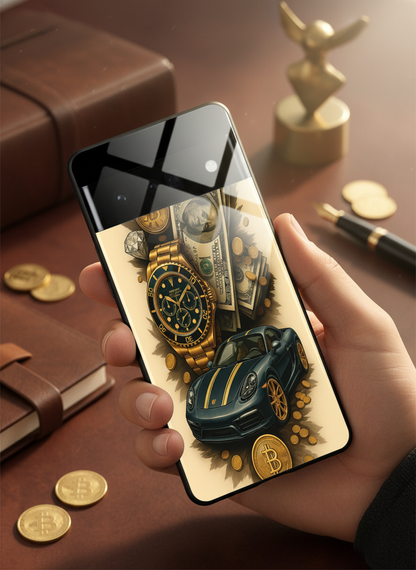 Crypto King Premium Glass Back Cover For Google Pixel 7,8,9,10 Series