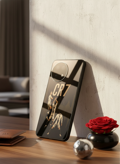 Air CR7 Premium Glass Back Cover For One Plus 13, 12, 11, 10, Nord Series