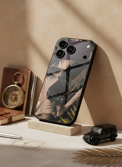 Shadow Drive Premium Glass Back Cover For iPhone 11-17 Models