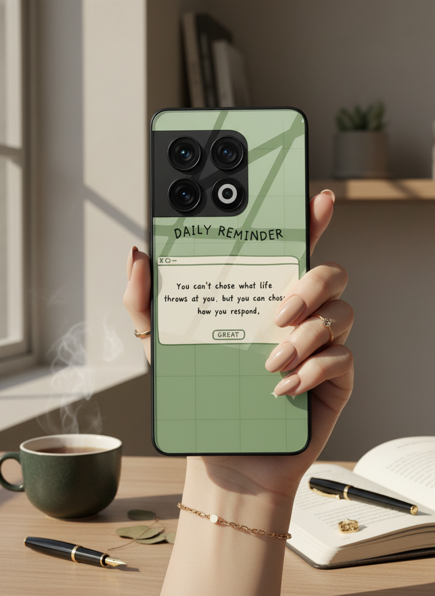Respond Mode Glass Back Cover For One Plus 13, 12, 11, 10, Nord Series
