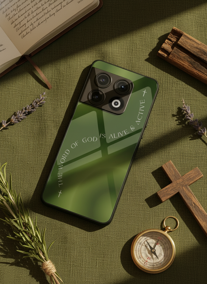 Alive & Active Premium Glass Back Cover For One Plus 13, 12, 11, 10, Nord Series