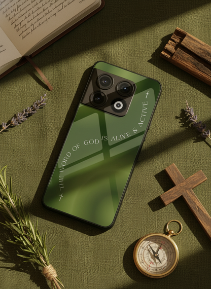 Alive & Active Premium Glass Back Cover For One Plus 13, 12, 11, 10, Nord Series