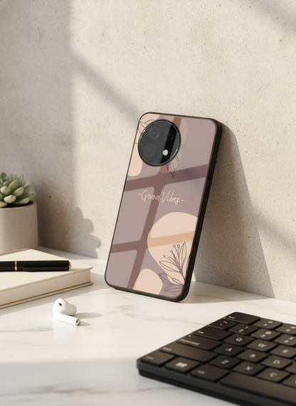 Calm Aura Premium Glass Back Cover For One Plus 13, 12, 11, 10, Nord Series