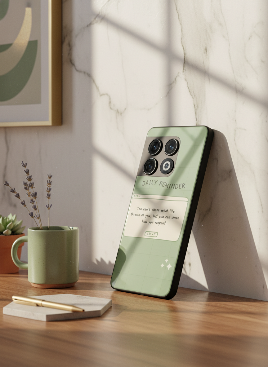 Respond Mode Glass Back Cover For One Plus 13, 12, 11, 10, Nord Series