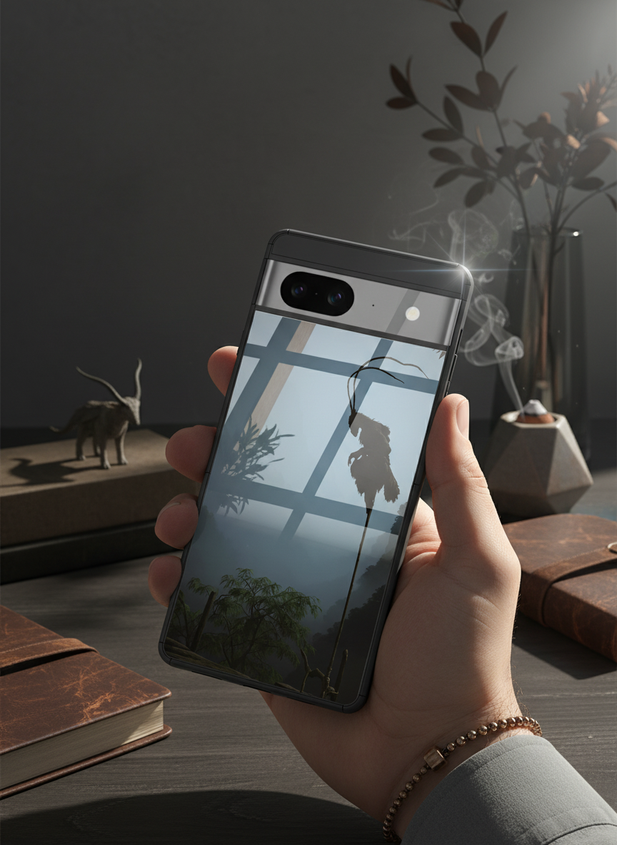 BMW-Black Myth Wukong Premium Glass Back Cover For Google Pixel 7,8,9,10 Series