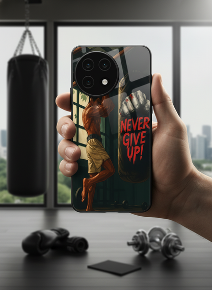 Warrior Spirit Premium Glass Back Cover For One Plus 13, 12, 11, 10, Nord Serie