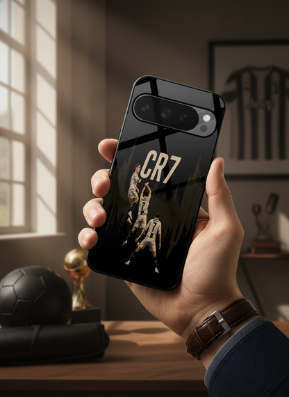 Air CR7 Premium Glass Back Cover For Google Pixel 7,8,9,10 Series
