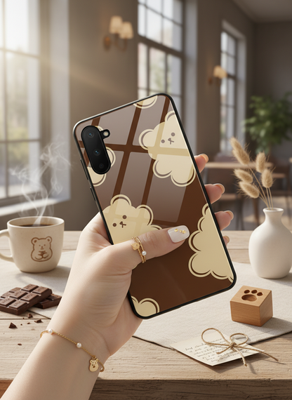 Teddy Overload Premium Glass Back Cover For Galaxy S, A, M & F Series