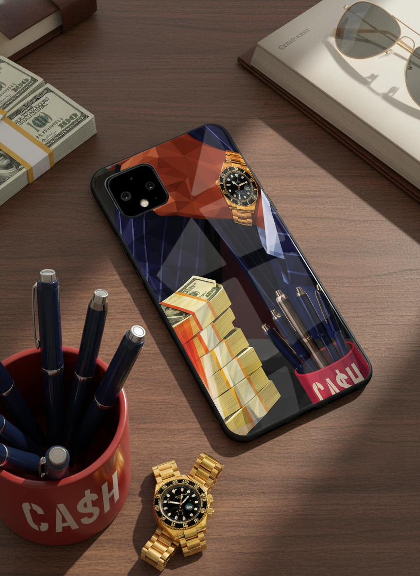 Cash Empire Premium Glass Back Cover For Google Pixel 7,8,9,10 Series