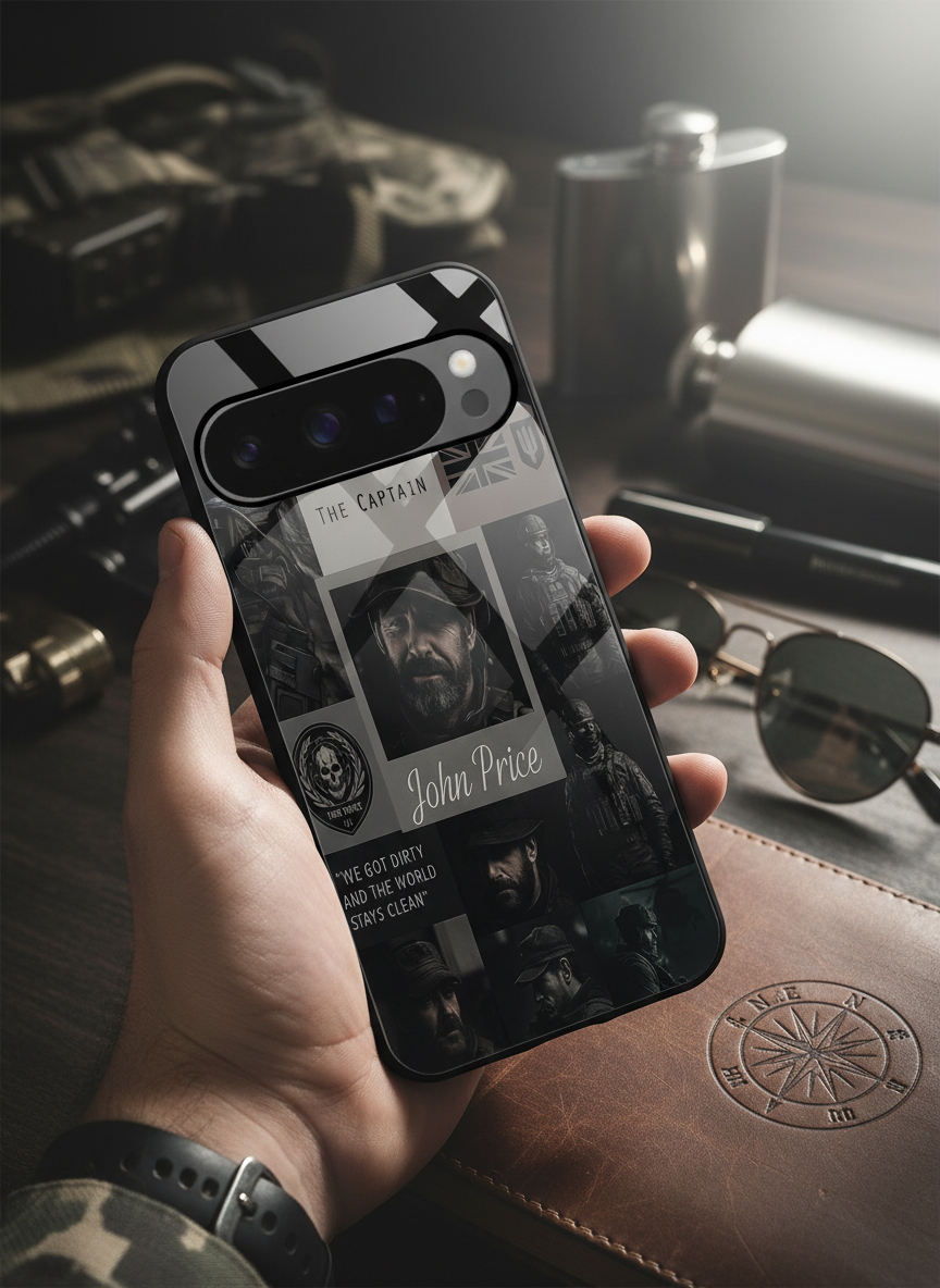 Captain's Creed Premium Glass Back Cover For Google Pixel 7,8,9,10 Series