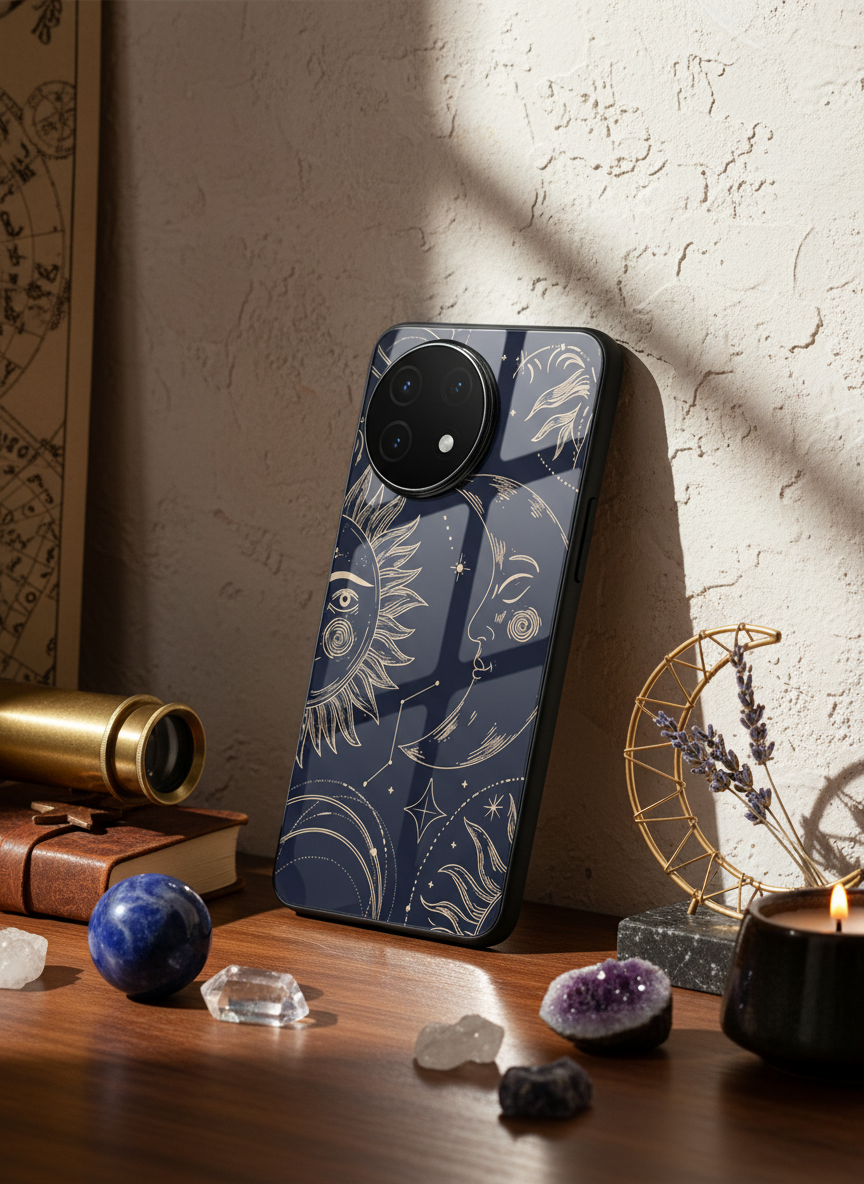 Celestial Dream Glass Back Cover For One Plus 13, 12, 11, 10, Nord Series