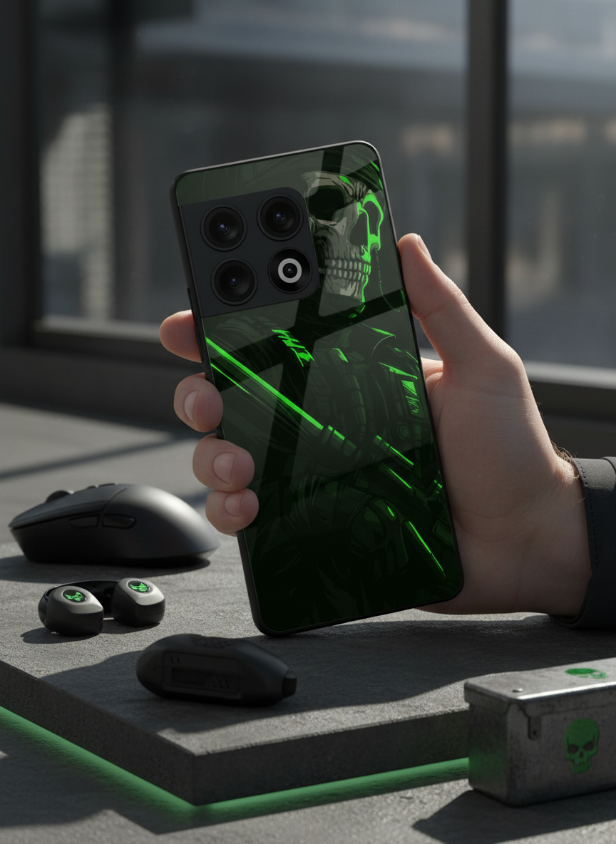 COD Zombie Premium Glass Back Cover For One Plus 13, 12, 11, 10, Nord Series